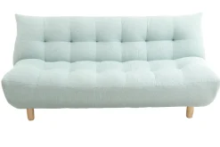 Miliboo Design-Schlafsofa skandinavisch Grün und Eiche YUMI* Schlafsofas