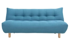 Miliboo Design-Schlafsofa skandinavisch Blaugrün und Eiche YUMI* Schlafsofas