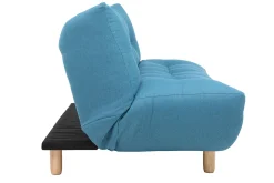 Miliboo Design-Schlafsofa skandinavisch Blaugrün und Eiche YUMI* Schlafsofas