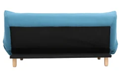 Miliboo Design-Schlafsofa skandinavisch Blaugrün und Eiche YUMI* Schlafsofas