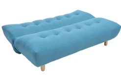 Miliboo Design-Schlafsofa skandinavisch Blaugrün und Eiche YUMI* Schlafsofas