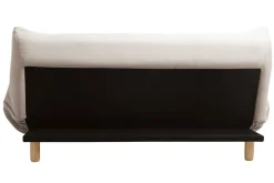 Miliboo Design-Schlafsofa skandinavisch Beige und Eiche YUMI* Schlafsofas