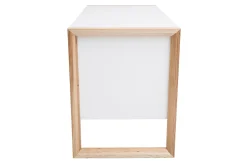 Miliboo Design-Schreibtisch 3 Schubladen weiß matt ARMEL* Design-schreibtische
