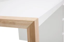 Miliboo Design-Schreibtisch 3 Schubladen weiß matt ARMEL* Design-schreibtische