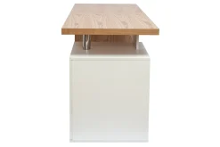 Miliboo Design-Schreibtisch aus heller Eiche Weiß CALIX* Design-schreibtische