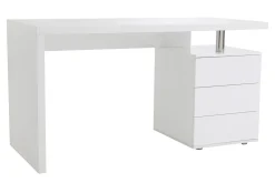 Miliboo Design-Schreibtisch CALIX Weiß, 3 Schubladen* Design-schreibtische