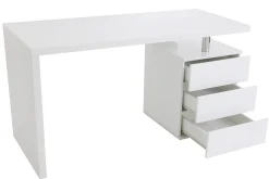 Miliboo Design-Schreibtisch CALIX Weiß, 3 Schubladen* Design-schreibtische