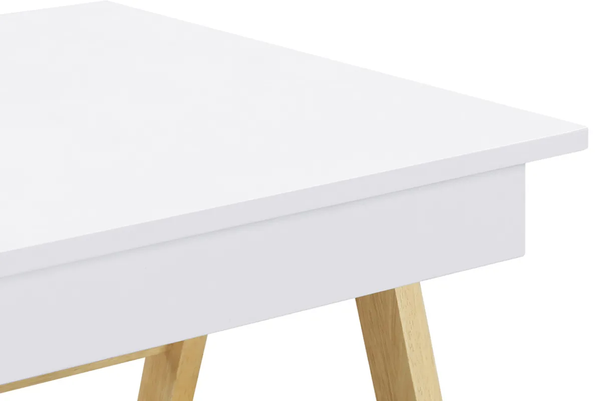 Miliboo Design-Schreibtisch Weiß und Holz BROOK* Design-schreibtische