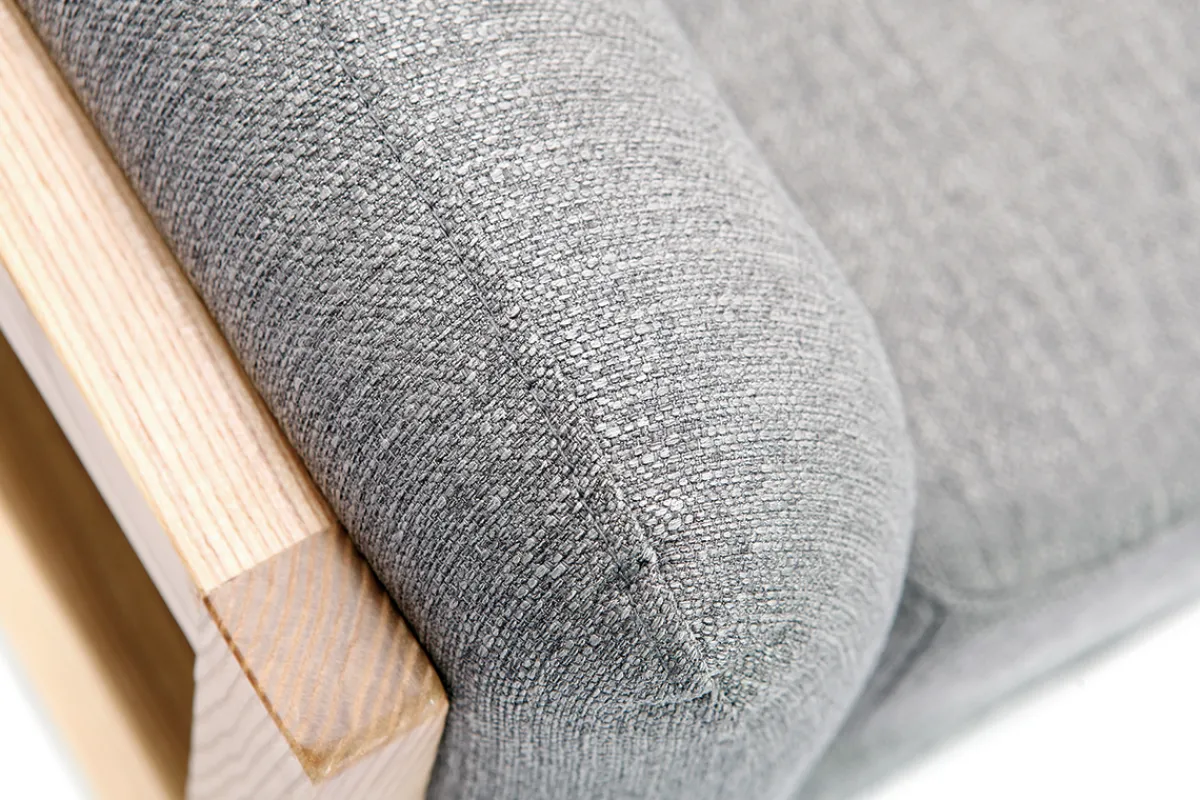 Miliboo Design-Sessel Grau Holzbeine YOKO* Design-sessel|Sessel