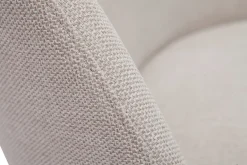 Miliboo Design-Sessel im beigen Samtdesign mit schwarzem Metallfuß BREGO* Design-sessel|Sessel
