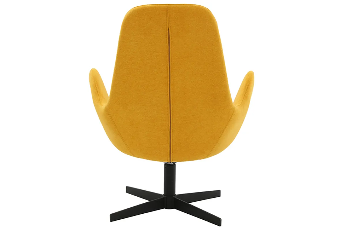 Miliboo Design-Sessel Samteffekt Gelb ANDY* Design-sessel|Sessel