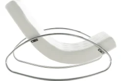Miliboo Design-Sessel Schaukelstuhl CHESTY Weiß* Design-sessel|Schaukelstühle