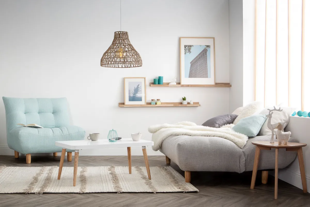 Miliboo Design-Sessel skandinavisch Naturfarben und Eiche YUMI* Design-sessel|Sessel