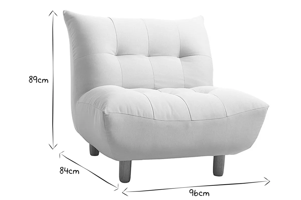 Miliboo Design-Sessel skandinavisch Naturfarben und Eiche YUMI* Design-sessel|Sessel