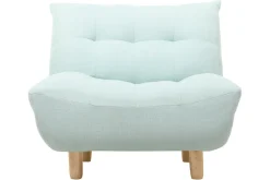 Miliboo Design-Sessel skandinavisch Grün und Eiche YUMI* Design-sessel|Sessel