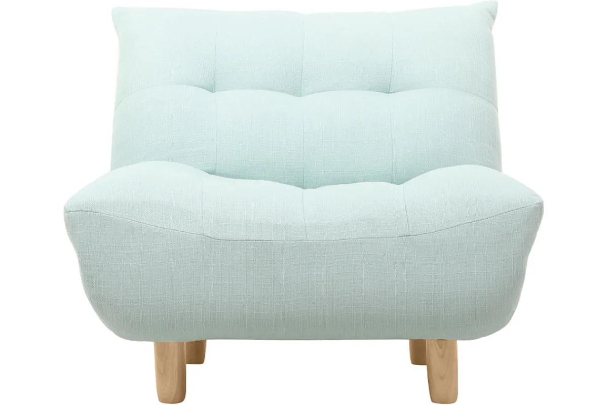 Miliboo Design-Sessel skandinavisch Grün und Eiche YUMI* Design-sessel|Sessel
