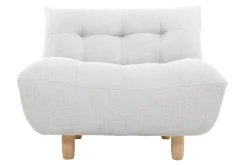 Miliboo Design-Sessel skandinavisch Grau und Eiche YUMI* Design-sessel|Sessel