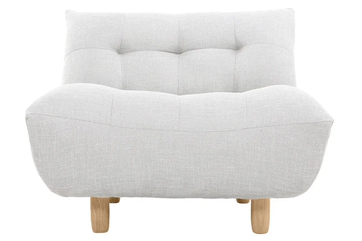 Miliboo Design-Sessel skandinavisch Grau und Eiche YUMI* Design-sessel|Sessel