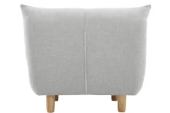 Miliboo Design-Sessel skandinavisch Grau und Eiche YUMI* Design-sessel|Sessel