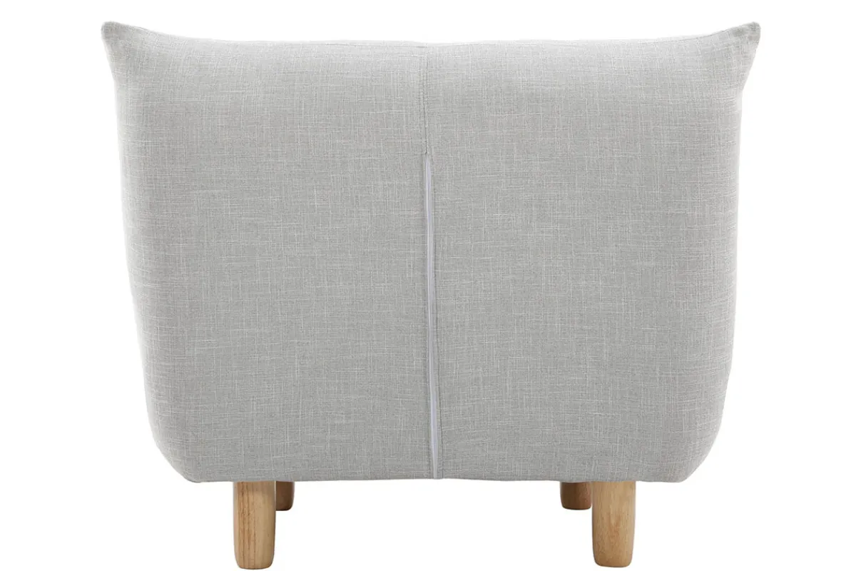 Miliboo Design-Sessel skandinavisch Grau und Eiche YUMI* Design-sessel|Sessel