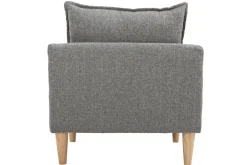 Miliboo Design-Sessel Stoff Grau und Eiche KATE* Design-sessel|Sessel