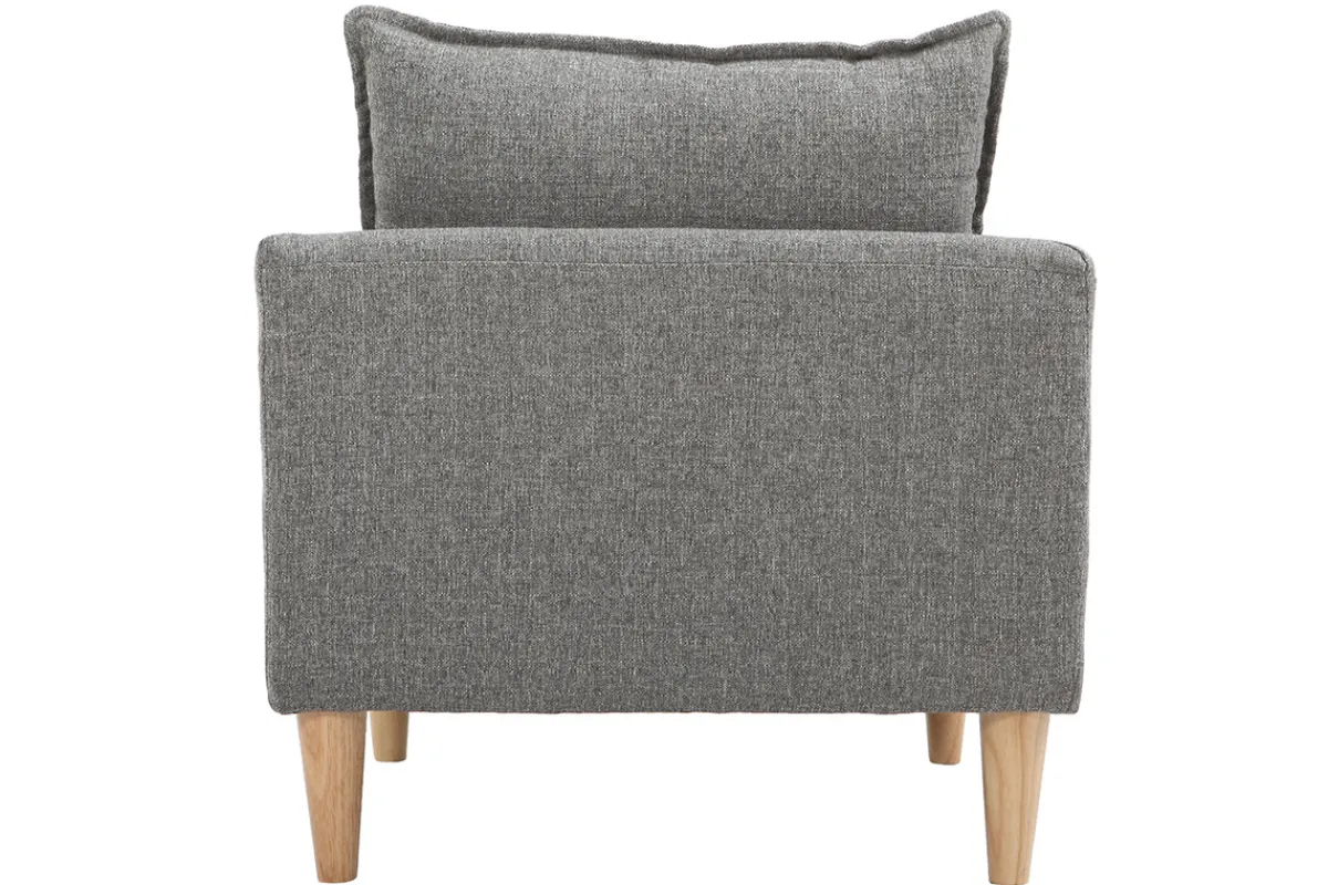 Miliboo Design-Sessel Stoff Grau und Eiche KATE* Design-sessel|Sessel