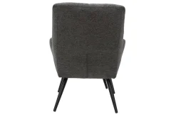 Miliboo Design-Sessel und Fußstütze aus grauem Stoff ZOE* Design-sessel|Sessel