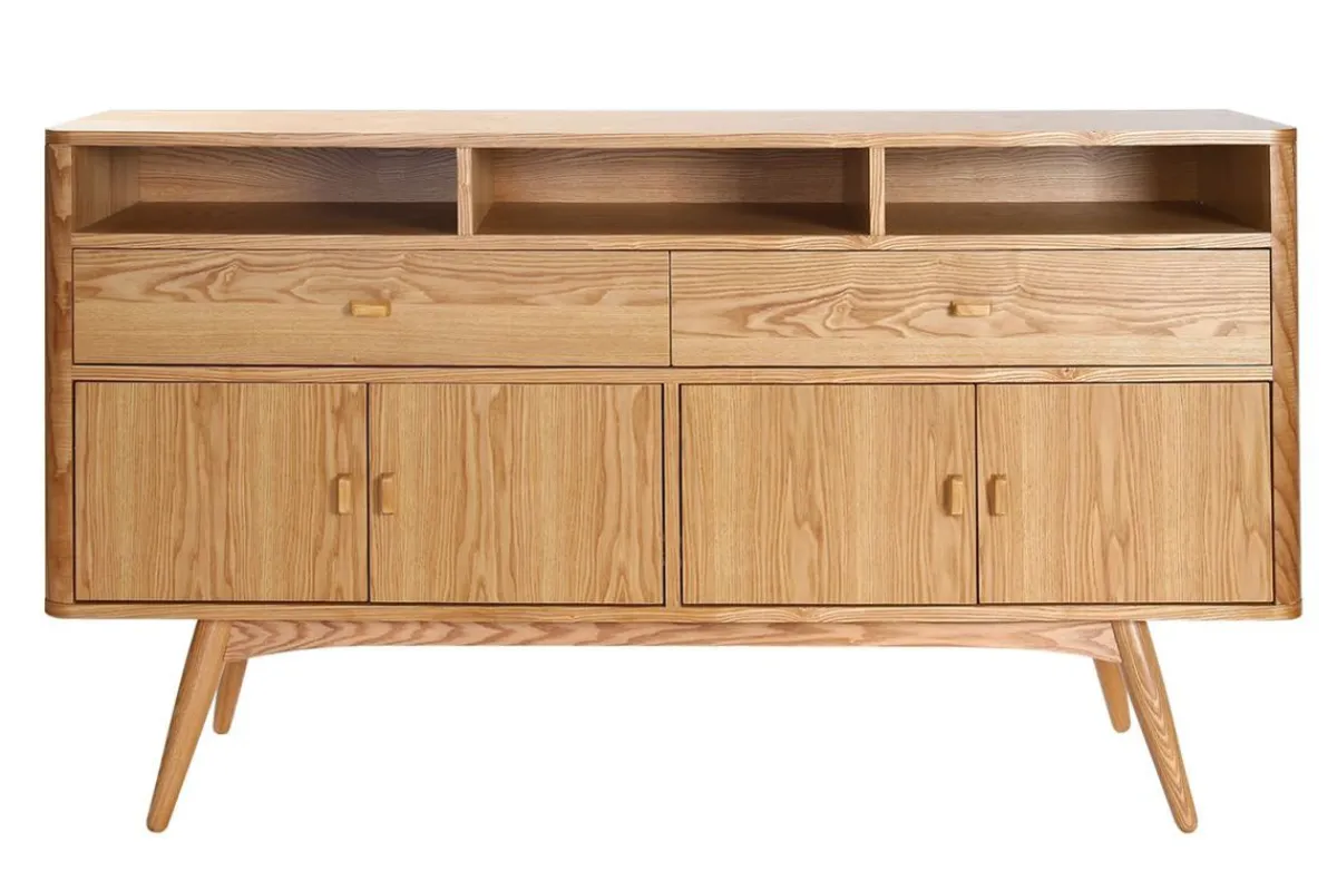 Miliboo Design-Sideboard 4 Türen Esche NORDECO* Sideboards|Kommoden