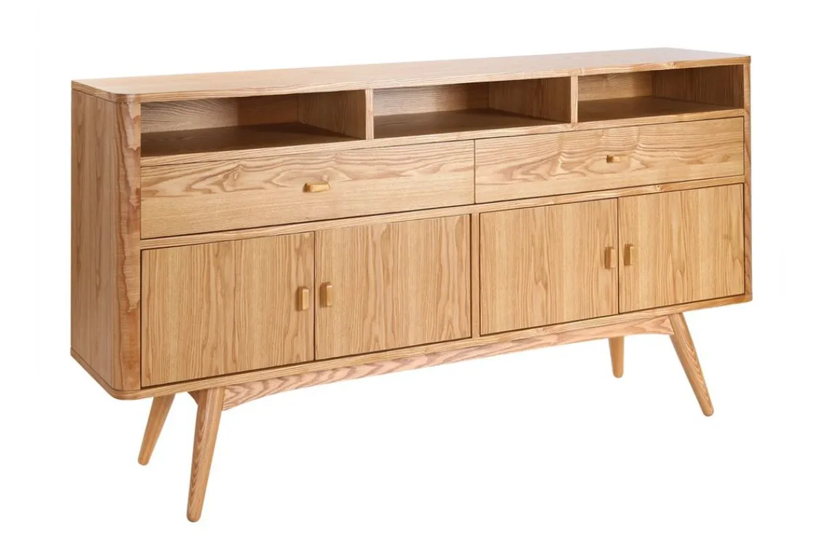 Miliboo Design-Sideboard 4 Türen Esche NORDECO* Sideboards|Kommoden