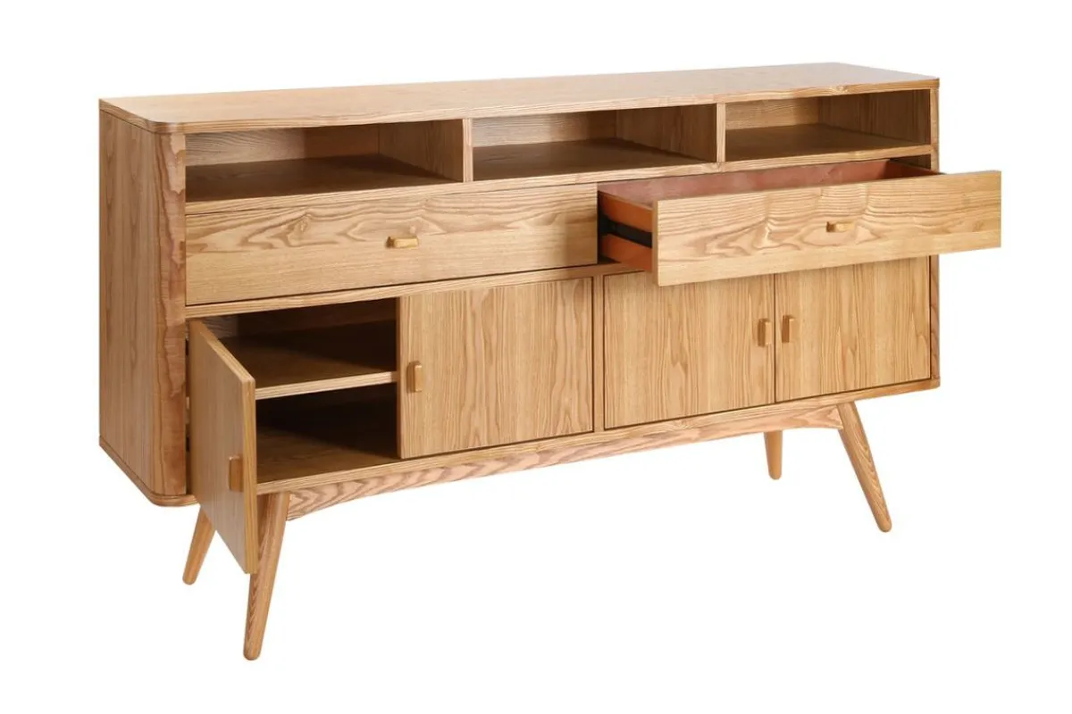 Miliboo Design-Sideboard 4 Türen Esche NORDECO* Sideboards|Kommoden