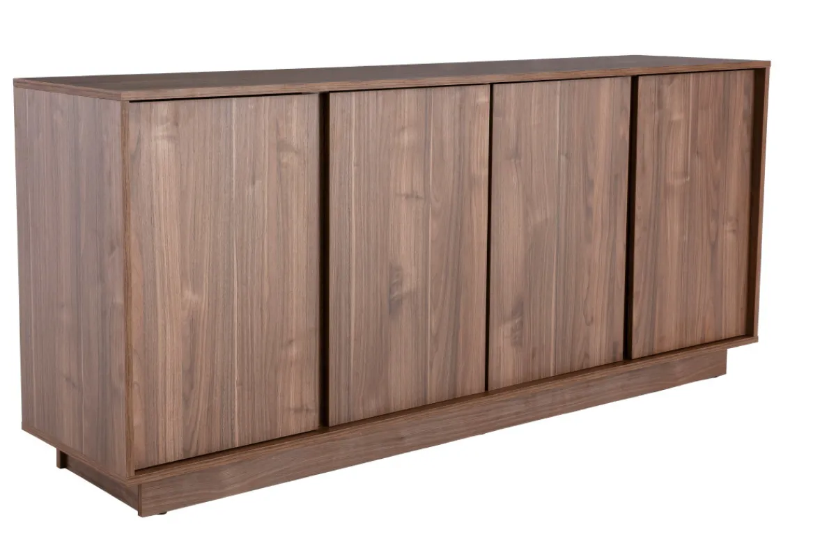 Miliboo Design-Sideboard glänzend Walnussoptik L180 cm COMO* Sideboards