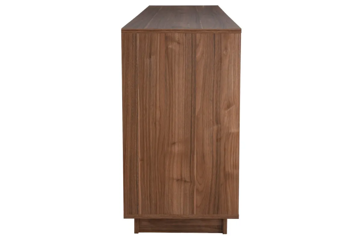 Miliboo Design-Sideboard glänzend Walnussoptik L180 cm COMO* Sideboards