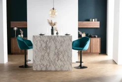 Miliboo Design-Sideboard glänzend Walnussoptik L180 cm COMO* Sideboards