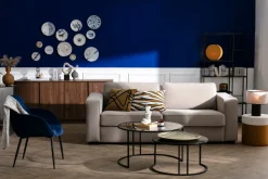 Miliboo Design-Sideboard glänzend Walnussoptik L180 cm COMO* Sideboards
