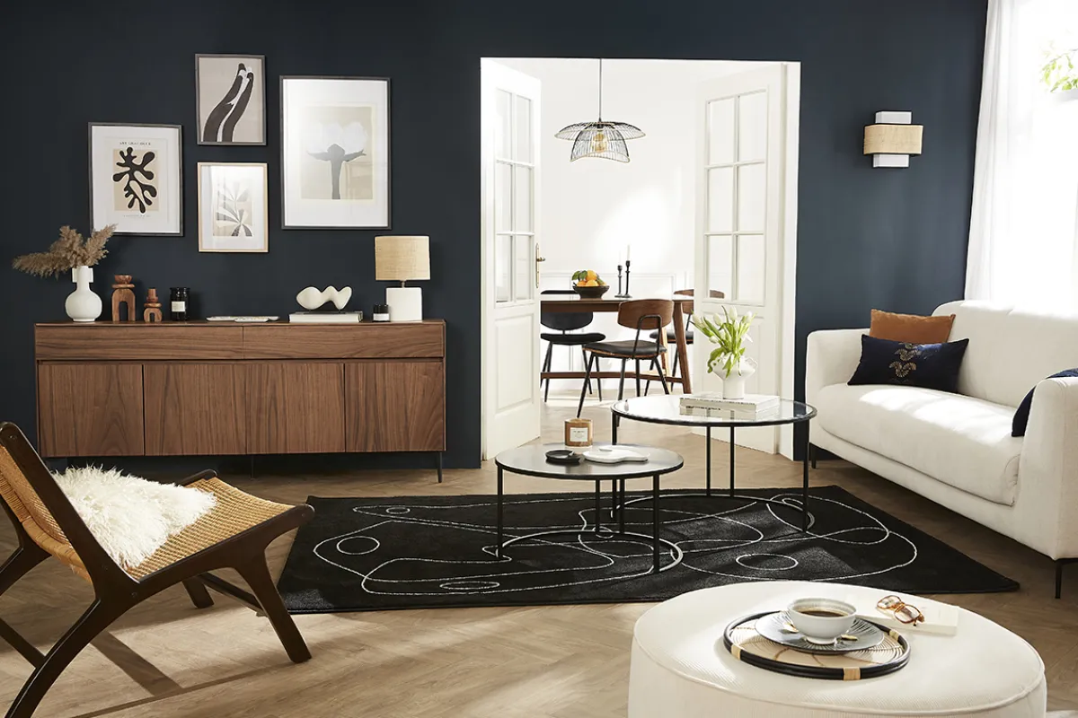 Miliboo Design-Sideboard mit Walnussfurnier L180 cm BLISS* Sideboards