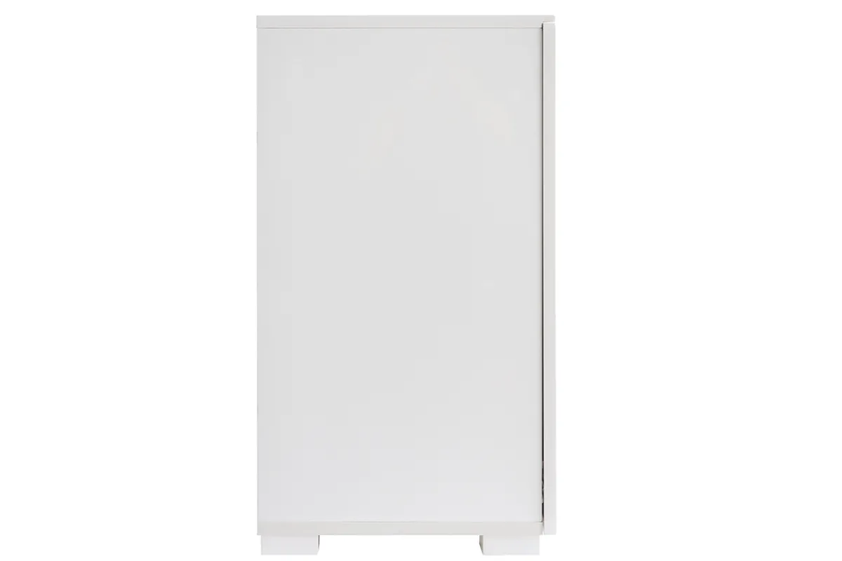 Miliboo Design-Sideboard Weiß lackiert 2 Türen 3 Schubladen TED* Sideboards