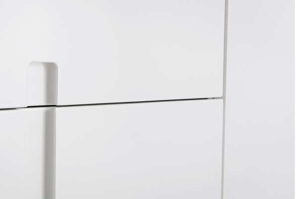 Miliboo Design-Sideboard Weiß lackiert 2 Türen 3 Schubladen TED* Sideboards