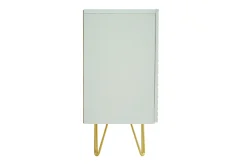 Miliboo Design-Sideboard weiß und vergoldet B160 cm OZEN* Sideboards