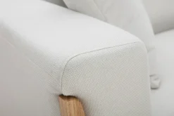 Miliboo Design-Sofa 3 Plätze Altweiß Holzbeine FJORD* Design-sofas
