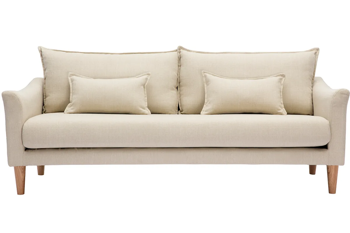 Miliboo Design-Sofa 3 Plätze beiger KATE* Design-sofas