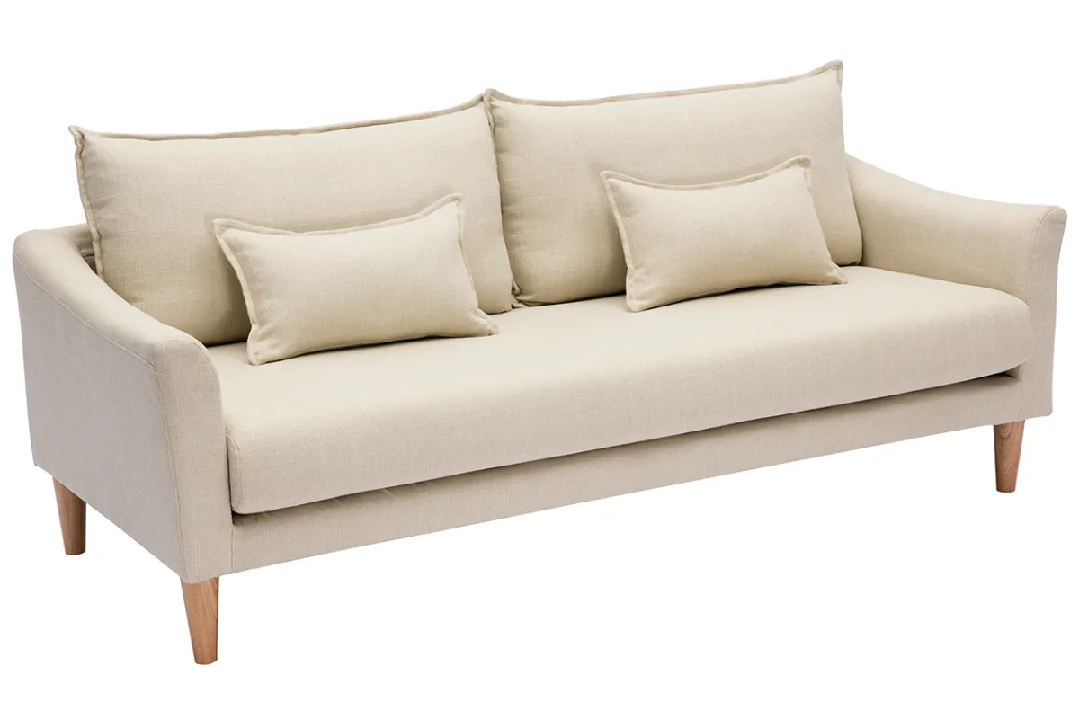 Miliboo Design-Sofa 3 Plätze beiger KATE* Design-sofas