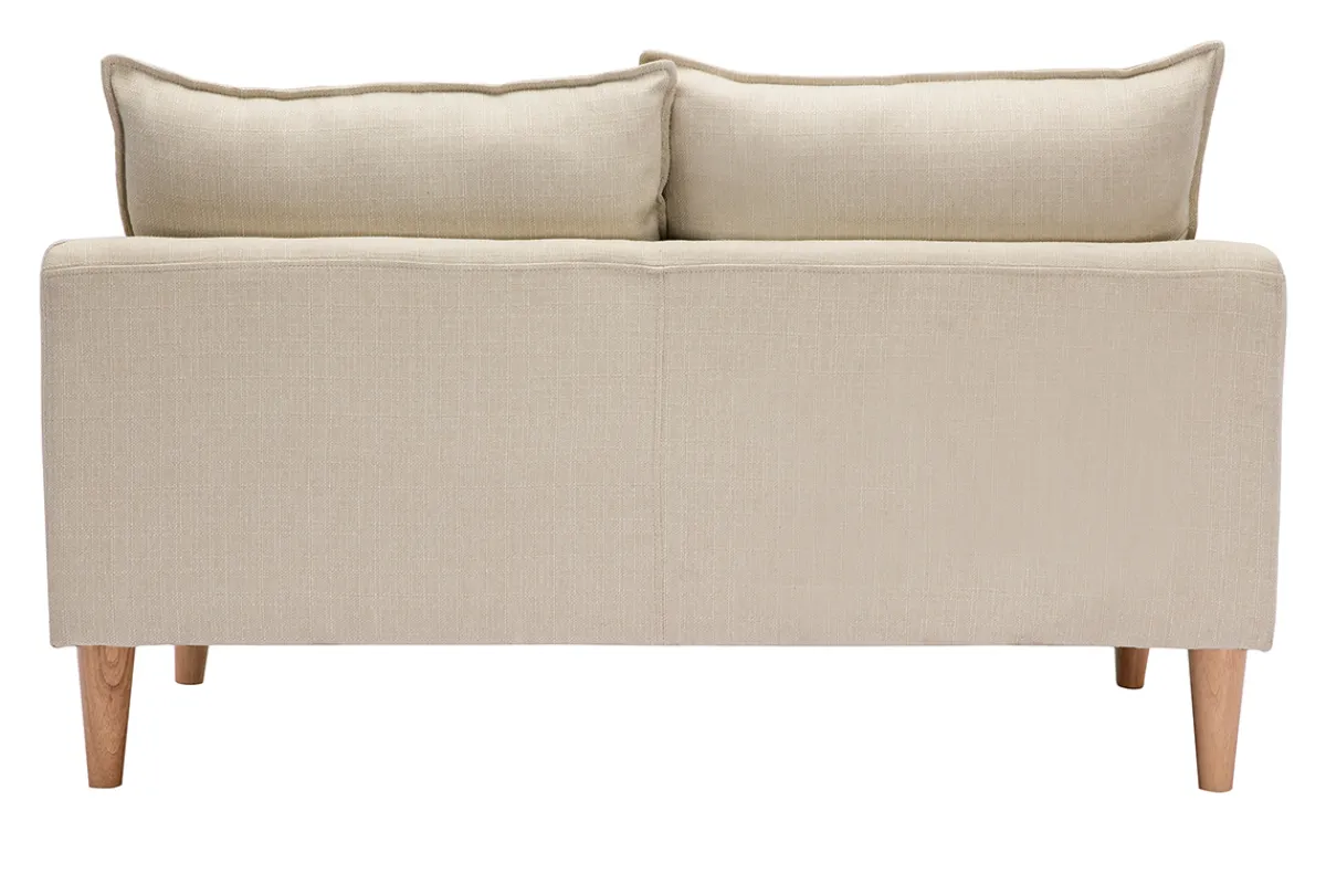 Miliboo Design-Sofa 2 Plätze beiger Stoff KATE* Design-sofas