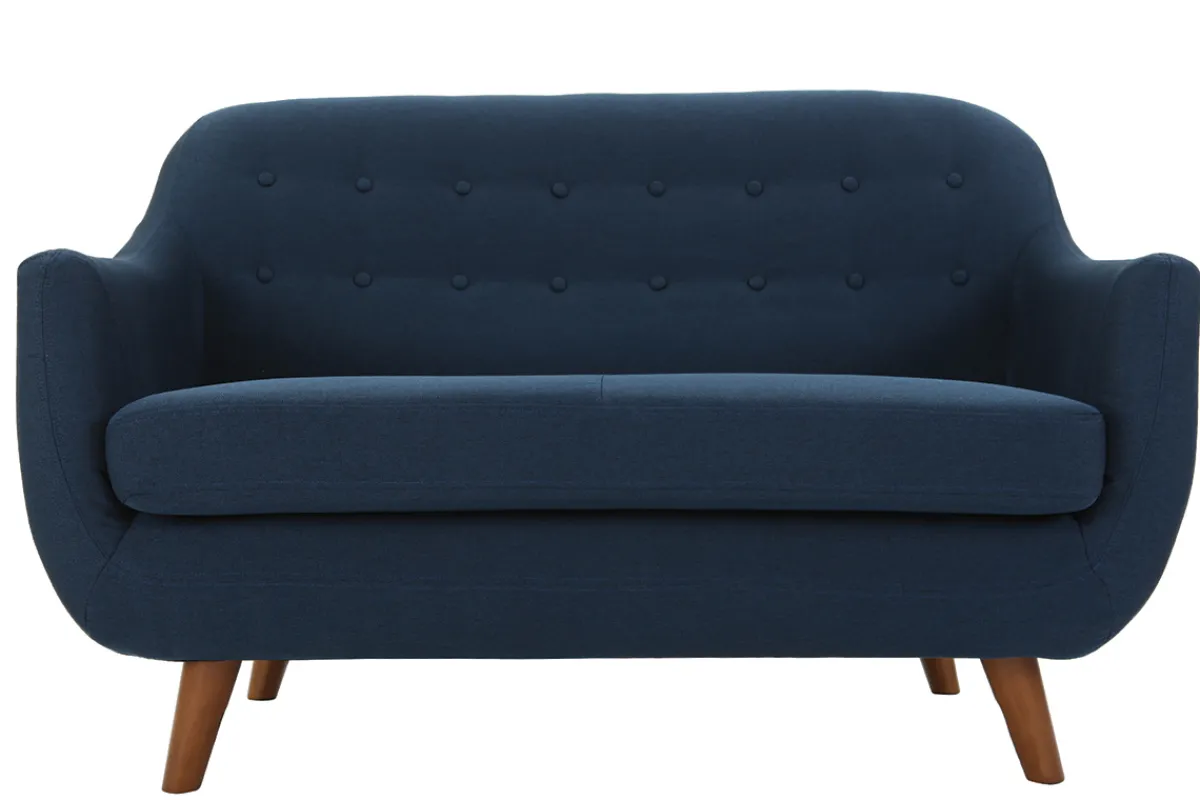 Miliboo Design-Sofa 2 Plätze Blau YNOK* Design-sofas