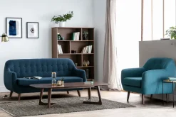 Miliboo Design-Sofa 3 Plätze Blau YNOK* Design-sofas