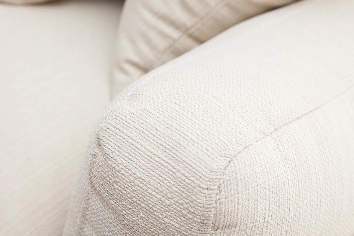 Miliboo Design-Sofa 3 Plätze Cremeweiß Holzbeine KYO* Design-sofas