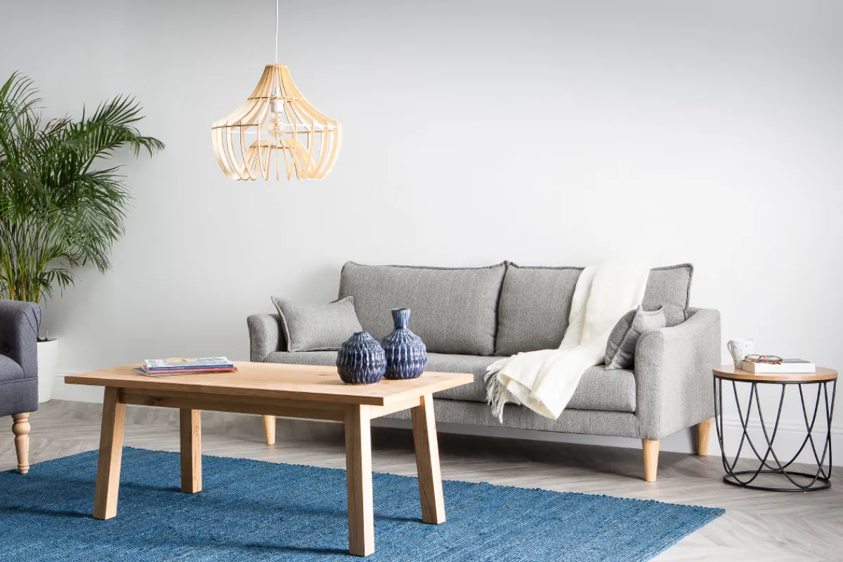 Miliboo Design-Sofa 3 Plätze Grau KATE* Design-sofas