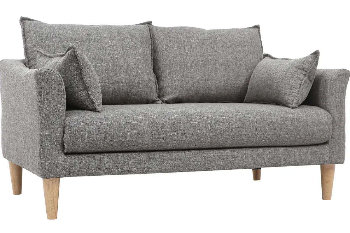 Miliboo Design-Sofa 2 Plätze Grau KATE* Design-sofas