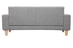 Miliboo Design-Sofa 3 Plätze Hellgrau Holzbeine FJORD* Design-sofas