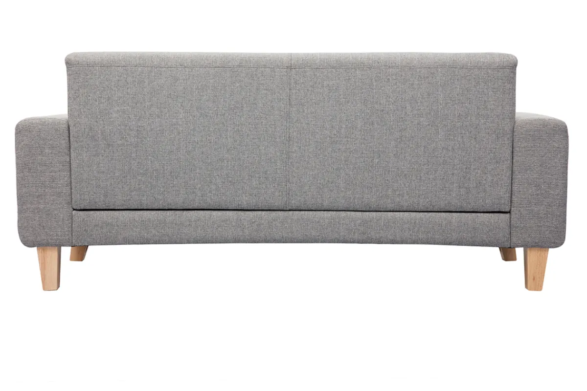 Miliboo Design-Sofa 3 Plätze Hellgrau Holzbeine FJORD* Design-sofas