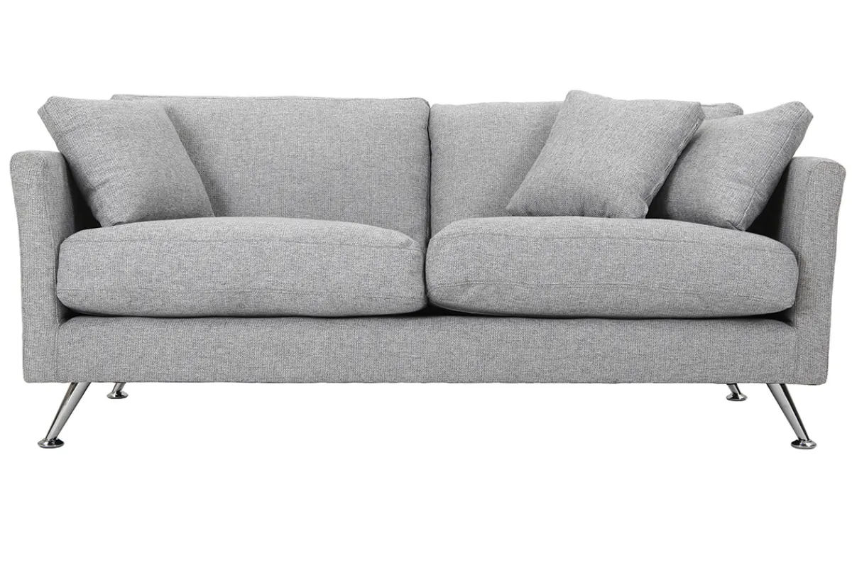 Miliboo Design-Sofa 3 Plätze Hellgrau VOLUPT* Design-sofas